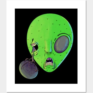 Trippy Alien Eye Posters and Art